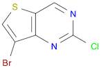 Thieno[3,2-d]pyrimidine, 7-bromo-2-chloro-