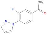 Ethanone, 1-[3-fluoro-4-(1H-pyrazol-1-yl)phenyl]-