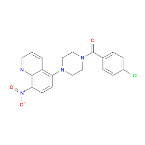 Methanone, (4-chlorophenyl)[4-(8-nitro-5-quinolinyl)-1-piperazinyl]-
