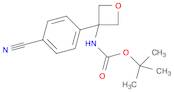 Carbamic acid, N-[3-(4-cyanophenyl)-3-oxetanyl]-, 1,1-dimethylethyl ester