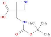 3-Azetidinecarboxylic acid, 3-[[[(1,1-dimethylethoxy)carbonyl]amino]methyl]-