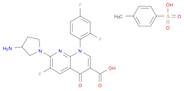 1,8-Naphthyridine-3-carboxylic acid, 7-(3-amino-1-pyrrolidinyl)-1-(2,4-difluorophenyl)-6-fluoro-1,4-dihydro-4-oxo-, 4-methylbenzenesulfonate (1:1)