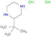 Piperazine, 2-(1,1-dimethylethyl)-, hydrochloride (1:2)