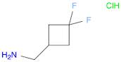 Cyclobutanemethanamine, 3,3-difluoro-, hydrochloride (1:1)