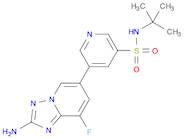 3-Pyridinesulfonamide, 5-(2-amino-8-fluoro[1,2,4]triazolo[1,5-a]pyridin-6-yl)-N-(1,1-dimethylethyl)-