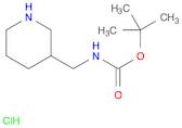 Carbamic acid, N-(3-piperidinylmethyl)-, 1,1-dimethylethyl ester, hydrochloride (1:1)