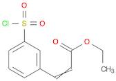 2-Propenoic acid, 3-[3-(chlorosulfonyl)phenyl]-, ethyl ester