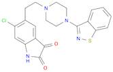 1H-Indole-2,3-dione, 5-[2-[4-(1,2-benzisothiazol-3-yl)-1-piperazinyl]ethyl]-6-chloro-