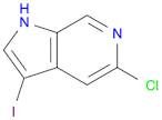 1H-Pyrrolo[2,3-c]pyridine, 5-chloro-3-iodo-