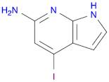 1H-Pyrrolo[2,3-b]pyridin-6-amine, 4-iodo-