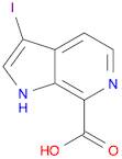 1H-Pyrrolo[2,3-c]pyridine-7-carboxylic acid, 3-iodo-