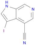 1H-Pyrrolo[2,3-c]pyridine-4-carbonitrile, 3-iodo-