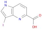 1H-Pyrrolo[3,2-b]pyridine-5-carboxylic acid, 3-iodo-