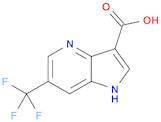 1H-Pyrrolo[3,2-b]pyridine-3-carboxylic acid, 6-(trifluoromethyl)-