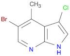 1H-Pyrrolo[2,3-b]pyridine, 5-broMo-3-chloro-4-Methyl-
