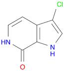 7H-Pyrrolo[2,3-c]pyridin-7-one, 3-chloro-1,6-dihydro-
