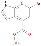 1H-Pyrrolo[2,3-b]pyridine-4-carboxylic acid, 6-bromo-, methyl ester