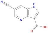 1H-Pyrrolo[3,2-b]pyridine-3-carboxylic acid, 6-cyano-