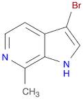 1H-Pyrrolo[2,3-c]pyridine, 3-bromo-7-methyl-