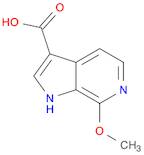 1H-Pyrrolo[2,3-c]pyridine-3-carboxylic acid, 7-methoxy-
