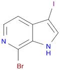 1H-Pyrrolo[2,3-c]pyridine, 7-bromo-3-iodo-