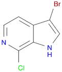1H-Pyrrolo[2,3-c]pyridine, 3-bromo-7-chloro-
