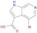 1H-Pyrrolo[2,3-c]pyridine-3-carboxylic acid, 4-bromo-