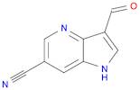 1H-Pyrrolo[3,2-b]pyridine-6-carbonitrile, 3-formyl-