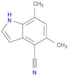 1H-Indole-4-carbonitrile, 5,7-dimethyl-