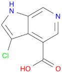 1H-Pyrrolo[2,3-c]pyridine-4-carboxylic acid, 3-chloro-