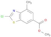 6-Benzothiazolecarboxylic acid, 2-chloro-4-methyl-, methyl ester