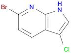 1H-Pyrrolo[2,3-b]pyridine, 6-bromo-3-chloro-