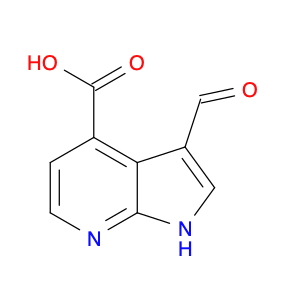 1H-Pyrrolo[2,3-b]pyridine-4-carboxylic acid, 3-formyl-