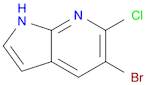 1H-Pyrrolo[2,3-b]pyridine, 5-broMo-6-chloro-