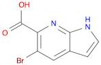 1H-Pyrrolo[2,3-b]pyridine-6-carboxylic acid, 5-bromo-