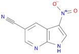 1H-Pyrrolo[2,3-b]pyridine-5-carbonitrile, 3-nitro-