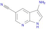 1H-Pyrrolo[2,3-b]pyridine-5-carbonitrile, 3-amino-