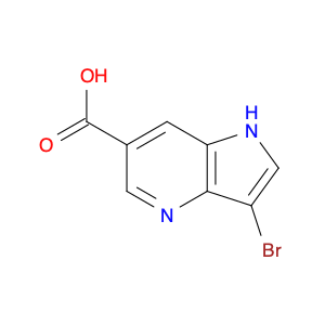 1H-Pyrrolo[3,2-b]pyridine-6-carboxylic acid, 3-bromo-