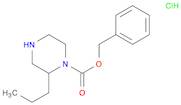 1-Piperazinecarboxylic acid, 2-propyl-, phenylmethyl ester, hydrochloride (1:1)