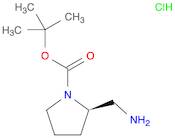 1-Pyrrolidinecarboxylic acid, 2-(aminomethyl)-, 1,1-dimethylethyl ester, hydrochloride (1:1), (2R)-
