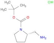 1-Pyrrolidinecarboxylic acid, 2-(aminomethyl)-, 1,1-dimethylethyl ester, hydrochloride (1:1), (2S)-