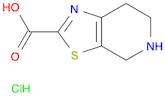Thiazolo[5,4-c]pyridine-2-carboxylic acid, 4,5,6,7-tetrahydro-, hydrochloride (1:1)