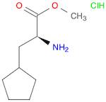 Cyclopentanepropanoic acid, α-amino-, methyl ester, hydrochloride (1:1), (αS)-