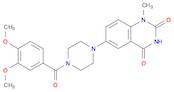 2,4(1H,3H)-Quinazolinedione, 6-[4-(3,4-dimethoxybenzoyl)-1-piperazinyl]-1-methyl-