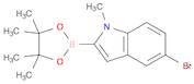 1H-Indole, 5-bromo-1-methyl-2-(4,4,5,5-tetramethyl-1,3,2-dioxaborolan-2-yl)-