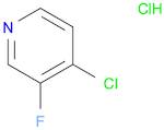 Pyridine, 4-chloro-3-fluoro-, hydrochloride (1:1)