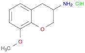 2H-1-Benzopyran-3-amine, 3,4-dihydro-8-methoxy-, hydrochloride (1:1)
