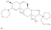 Pyrrolidinium, 1-[(2β,3α,5α,16β,17β)-3,17-dihydroxy-2-(4-morpholinyl)androstan-16-yl]-1-(2-propen-…