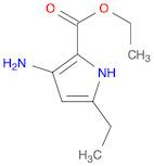 1H-Pyrrole-2-carboxylic acid, 3-amino-5-ethyl-, ethyl ester