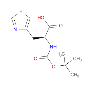 4-Thiazolepropanoic acid, α-[[(1,1-dimethylethoxy)carbonyl]amino]-, (αS)-